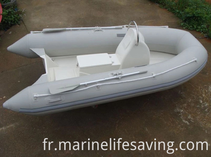 Boat de vitesse gonflable semi-rigide en fibre de verre et en PVC